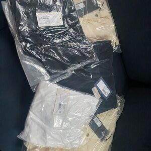 Womans 4XL Bundle 5pcs cream dress, black dress, Bodysuits-Black, White